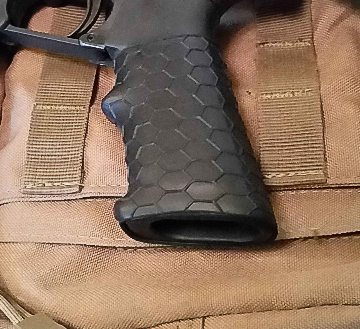 thumbnail image 2 of Universal Tactical Grip Sleeve - Hex Pattern Gun Grip Made In USA For Improved Firearm Control 2 of 9